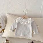 [66-10cm] レース襟 トップス - Image 5