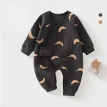 [52-80cm]オールインワン バナナ柄 肌触り良い おしゃれ ベビー服 - Image 5