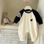 [66-90cm] ハート柄 オールインワン - Image 4