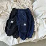 [80-120cm] ポケットデニム パンツ - Image 5