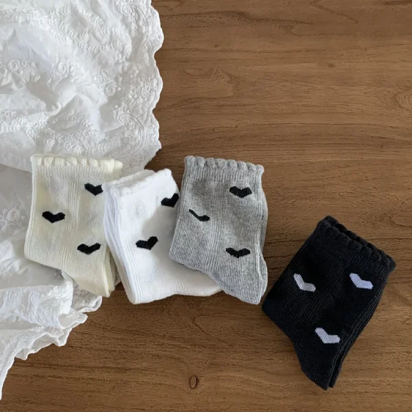 [GOODS] ハート柄 ソックス