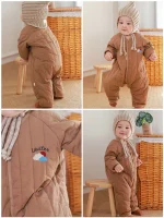 [66-90cm] キルティング オールインワン - Image 6