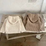 [80-130cm] ゲーブル編み セーター - Image 7