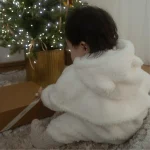 [66-90cm] ボア オールインワン+ショール セットアップ - Image 3