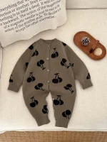 [66-100cm] チェリー柄 オールインワン - Image 6