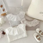 [66-10cm] レース襟 トップス - Image 11