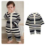 [66-100cm] ボーダー オールインワン - Image 2