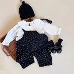 [66-90cm] 小花柄 サロペットORインナーシャツ - Image 14