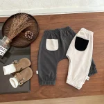 [73-110cm] バックポケット カジュアル パンツ - Image 6