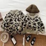[73-110cm]レオパード カーディガン or オールインワン