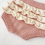 [66-100cm]トップスorパンツ マルチ フリル 編み込み ベビー服 - Image 2