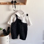 [66-90cm] 小花柄 サロペットORインナーシャツ - Image 21