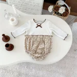 [66-90cm]ロンパース リボン花柄 可愛い おしゃれ - Image 15