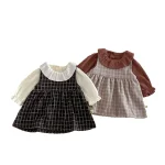 [73-110cm]チェック ワンピース orフリル襟 トップス おしゃれ - Image 5