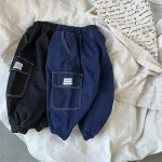 [80-120cm] ポケットデニム パンツ - Image 9