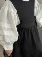 [80-130cm] フォーマル リボン ノースリーブ ワンピース - Image 5