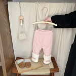 [73-110cm] 動物柄 ボア レギンス - Image 2