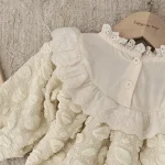 [66-90cm]フリル襟 ロンパース - Image 6