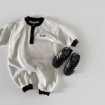 [66-90cm] ボーダー オールインワン - Image 5