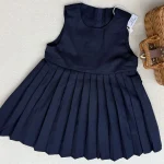 [90-140cm] フォーマル セーラー風 丸襟 シャツ/ワンピース - Image 9