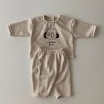 [73-100cm]セットアップ 犬柄 プリント ルーズ 着心地良い 二点セット - Image 2