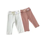 [73-100cm] リボン リブ レギンス - Image 5