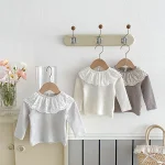 [66-10cm] レース襟 トップス - Image 2