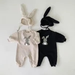 [66-90cm] 韓国風 ウサギデザイン オールインワン or 2点セット