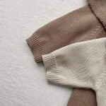 [66-90cm] 韓国風 ノーカラー ロンパース - Image 14