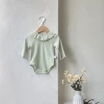 [66-90cm] フリル襟 ロンパース - Image 4