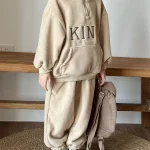 [80-150cm] 英字柄 フリース セットアップ - Image 17