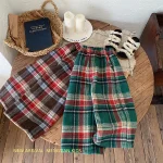 [80-140cm] ギンガム チェック パンツ