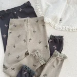 [80-130cm] リボン柄 レギンス - Image 31