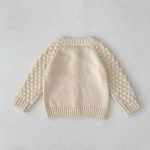 [66-100cm] 無地 ナチュラル カーディガン - Image 3