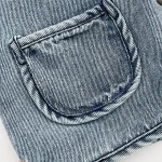 [73-110cm] ポケット付き デニム アウター - Image 9