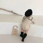 [66-90cm] セーラー風 スクエア襟 セットアップ - Image 9