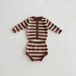 [66-90cm] ボーダーニット セットアップ - Image 16