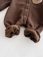 [66-90cm]熊柄 オールインワン - Image 9