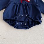 [66-100cm]姉妹お揃いコーデ ウサギ柄 セーラー風 ロンパース/ワンピース - Image 9