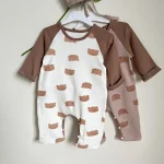 [66-90cm]熊プリント オールインワン - Image 13
