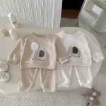 [73-110cm] 象柄 ワッフル セットアップ - Image 17