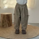 [80-150cm] ポケット付き コーデュロイ ボトムス