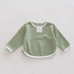 [66-100cm] ボタン シンプル トップス - Image 7