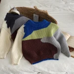 [90-140cm] カラー 切り替え トップス - Image 4