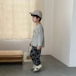 [80-150cm]長袖Tシャツ デザートプリント シンプル 定番 兄妹お揃い - Image 9