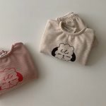 [73-100cm]セットアップ 犬柄 プリント ルーズ 着心地良い 二点セット - Image 8