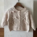 [73-100cm]リボン カーディガン - Image 11