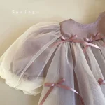 [73-90cm]ロンパース リボン 可愛い おしゃれ 肌に優しい ベビー服 - Image 5