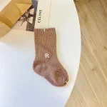 [GOODS] シンプル カラー英字 ソックス - Image 13