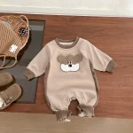 [66-100cm] カートゥーン 熊デザイン オールインワン - Image 6